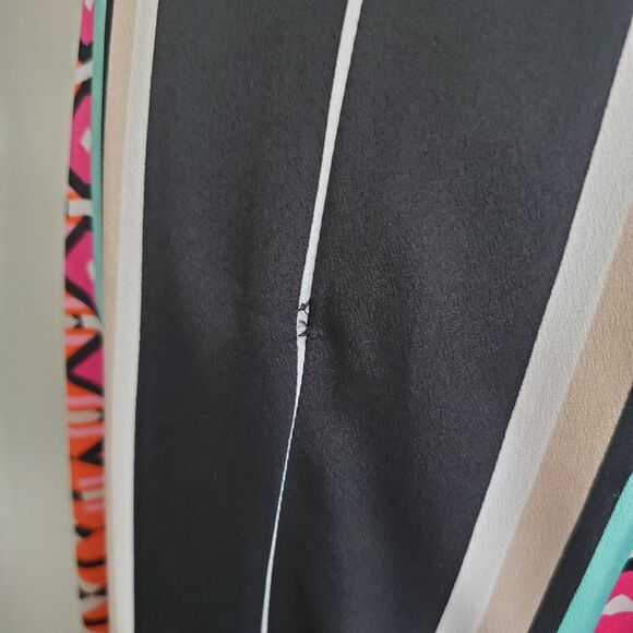 Eliza J Maxi Dress Women's Size 8 Sleeveless Scarf Geometric Print Flowy READ - Picture 11 of 15